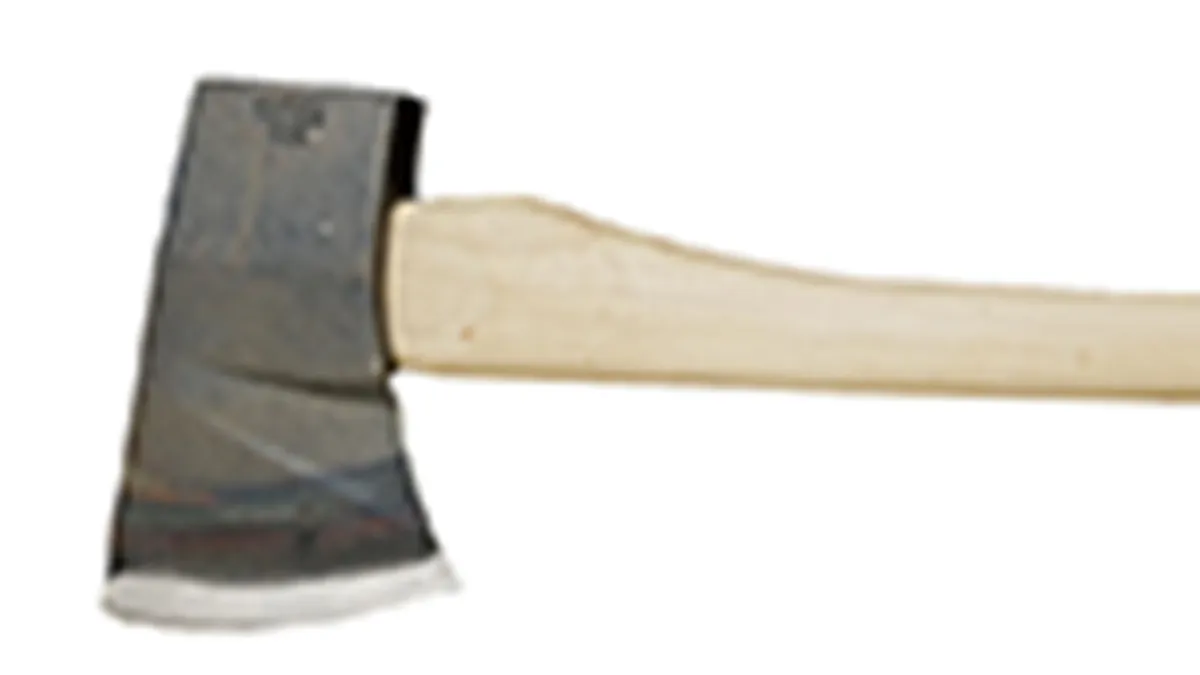 FE6-32 Forcible Entry 6lb Flathead Fire Axe with 32 in. Dual Grip Hickory Handle with Marrying Slot, photo 2