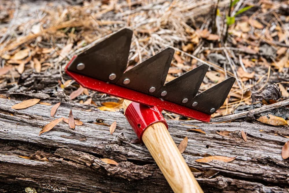 Fire Rake; 52 in. Wooden Handle, photo 3